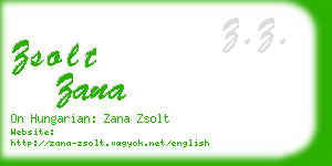 zsolt zana business card